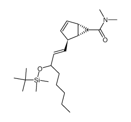 NN-dimethyl-4-exo-(3-t-butyldimethylsilyloxyoct-1-enyl)bicyclo<3.1.0>hex-2-ene-6-carboxamide结构式