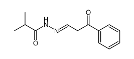 N'-(3-oxo-3-phenylpropylidene)isobutyrohydrazide Structure