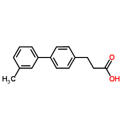 3-(3'-Methyl-4-biphenylyl)propanoic acid structure