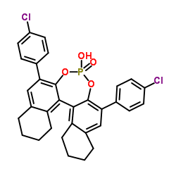 (11bR)-2,6-Bis(4-chlorophenyl)-8,9,10,11,12,13,14,15-octahydro-4-hydroxy-4-oxide-dinaphtho[2,1-d:1',2'-f][1,3,2]dioxaphosphepin Structure