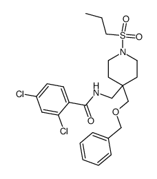 N-[4-Benzyloxymethyl-1-(propane-1-sulfonyl)-piperidin-4-ylmethyl]-2,4-dichloro-benzamide Structure