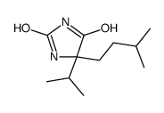 5-(3-methylbutyl)-5-propan-2-ylimidazolidine-2,4-dione结构式