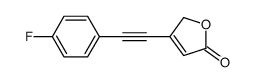 3-[2-(4-fluorophenyl)ethynyl]-2H-furan-5-one结构式