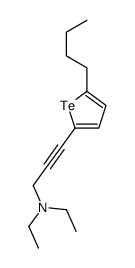 3-(5-butyltellurophen-2-yl)-N,N-diethylprop-2-yn-1-amine结构式