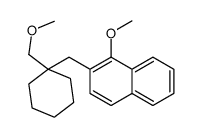 1-methoxy-2-[[1-(methoxymethyl)cyclohexyl]methyl]naphthalene结构式