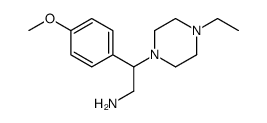 2-(4-Ethyl-1-piperazinyl)-2-(4-methoxyphenyl)ethanamine Structure