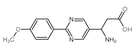 3-amino-3-[2-(4-methoxyphenyl)pyrimidin-5-yl]propanoic acid Structure