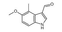 5-Methoxy-4-methyl-1H-indole-3-carbaldehyde structure