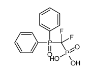 [diphenylphosphoryl(difluoro)methyl]phosphonic acid结构式