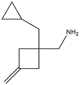 1-(cyclopropylmethyl)-3-methyleneCyclobutanemethanamine结构式