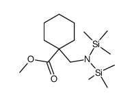 1-(1,1,1,3,3,3-Hexamethyl-disilazan-2-ylmethyl)-cyclohexanecarboxylic acid methyl ester结构式