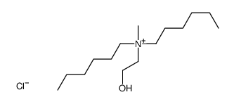 dihexyl-(2-hydroxyethyl)-methylazanium,chloride Structure