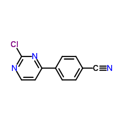 4-(2-Chloro-4-pyrimidinyl)benzonitrile Structure