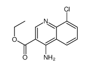 ethyl 4-amino-8-chloroquinoline-3-carboxylate Structure