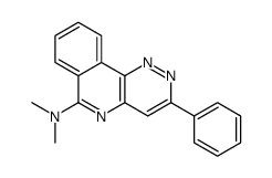 N,N-dimethyl-3-phenylpyridazino[4,3-c]isoquinolin-6-amine结构式