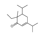 6-ethyl-3,5-bis(isopropyl)-6-methylcyclohexen-1-one structure