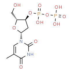 Thymidine 3'-diphosphoric acid Structure