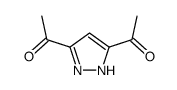 1-(3-acetyl-1H-pyrazol-5-yl)ethanone Structure