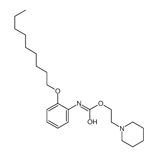 2-piperidin-1-ylethyl N-(2-nonoxyphenyl)carbamate Structure