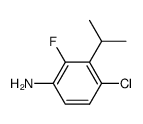 4-chloro-3-isopropane-2-fluoroaniline Structure