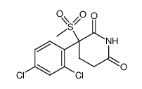 3-(2,4-dichloro-phenyl)-3-methanesulfonyl-piperidine-2,6-dione Structure