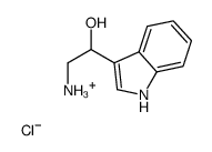 [2-hydroxy-2-(1H-indol-3-yl)ethyl]azanium,chloride Structure