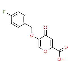 5-[(4-Fluorobenzyl)oxy]-4-oxo-4H-pyran-2-carboxylic acid结构式