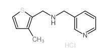 (3-Methyl-thiophen-2-ylmethyl)-pyridin-3-ylmethyl-amine hydrochloride结构式