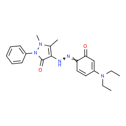 4-[[4-(Diethylamino)-2-hydroxyphenyl]azo]-1,2-dihydro-1,5-dimethyl-2-phenyl-3H-pyrazol-3-one picture