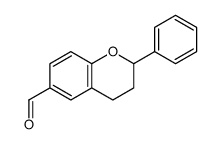 2H-1-Benzopyran-6-carboxaldehyde,3,4-dihydro-2-phenyl-(9CI) structure