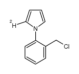 1-(2-(chloromethyl)phenyl)-1H-d1-pyrrole结构式