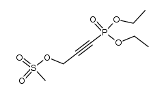 3-(diethoxyphosphoryl)prop-2-yn-1-yl methanesulfonate结构式