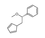 ((S)-2-Cyclopenta-2,4-dienyl-1-methoxy-ethyl)-benzene结构式