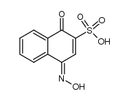 4-hydroxyimino-1-oxo-1,4-dihydro-naphthalene-2-sulfonic acid结构式