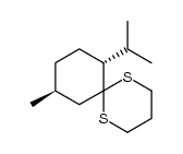 (7R,10S)-7-isopropyl-10-methyl-1,5-dithiaspiro[5.5]undecane Structure