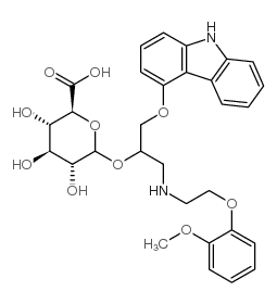 (R,S)-Carvedilol Glucuronide结构式