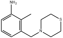 2-Methyl-3-(thiomorpholin-4-ylmethyl)aniline Structure