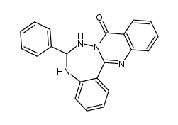 6-phenyl-6,7-dihydrobenzo[5,6][1,2,4]triazepino[7,1-b]quinazolin-9(5H)-one Structure