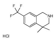 4,4-dimethyl-7-(trifluoromethyl)-1,2,3,4-tetrahydroisoquinoline hydrochloride picture