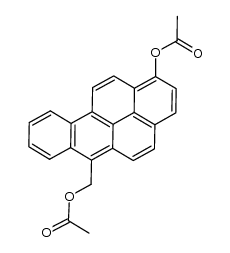 (1-acetoxybenzo[pqr]tetraphen-6-yl)methyl acetate结构式