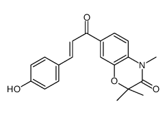 7-[(E)-3-(4-hydroxyphenyl)prop-2-enoyl]-2,2,4-trimethyl-1,4-benzoxazin-3-one Structure