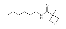 N-hexyl-3-methyloxetane-3-carboxamide Structure