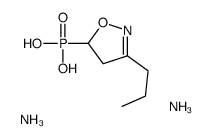 diazanium,dioxido-oxo-(3-propyl-4,5-dihydro-1,2-oxazol-5-yl)-λ5-phosphane Structure