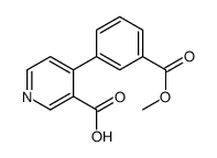 4-(3-methoxycarbonylphenyl)pyridine-3-carboxylic acid结构式