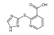 2-(1H-1,2,4-triazol-5-ylsulfanyl)pyridine-3-carboxylic acid Structure