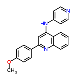 2-(4-Methoxyphenyl)-N-(4-pyridinyl)-4-quinolinamine Structure