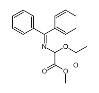 methyl 2-acetyloxy-2-(benzhydrylideneamino)acetate Structure