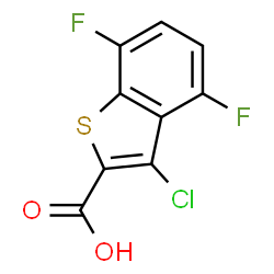 3-chloro-4,7-difluorobenzo[b]thiophene-2-carboxylic acid结构式