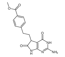 4-[2-(2-氨基-4,5,6,7-四氢-4,6-二氧代-3H-吡咯并[2,3-d]嘧啶-5-基)乙基]苯甲酸甲酯图片