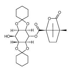 6-O-Camphanoyl-1,2,4,5-di-O-cyclohexylidene-L-myo-inositol Structure